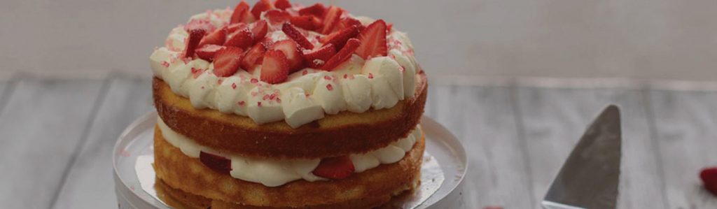 Sponge cake made with Kialla's Organic Soft Cake Flour