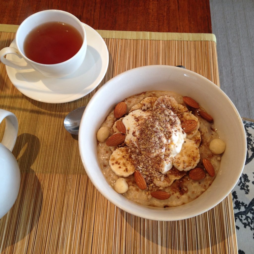 A bowl of oats makes a healthy and delicious breakfast