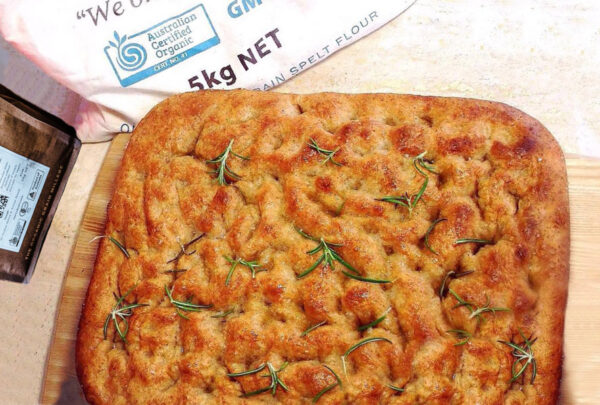 Plain spelt focaccia