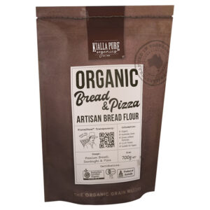 Kialla Organic Bread & Pizza flour is perfect for baking bread at home.