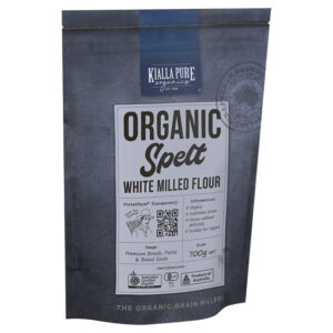 Kialla Pure Organic Spelt Flour is milled from certified organic spelt grain