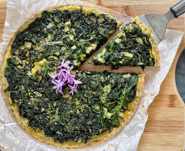 Arzu Dogan Vitality and More Vegan Savoury Tart with sorghum and spelt flour