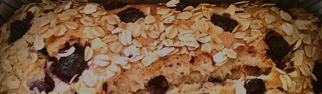 Arzu's banana and blueberry loaf cake
