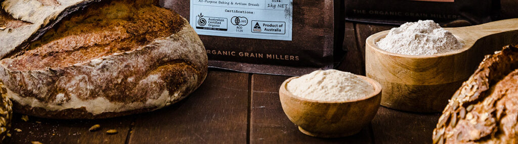 Look for the certified organic logo to avoid folic acid in flour.